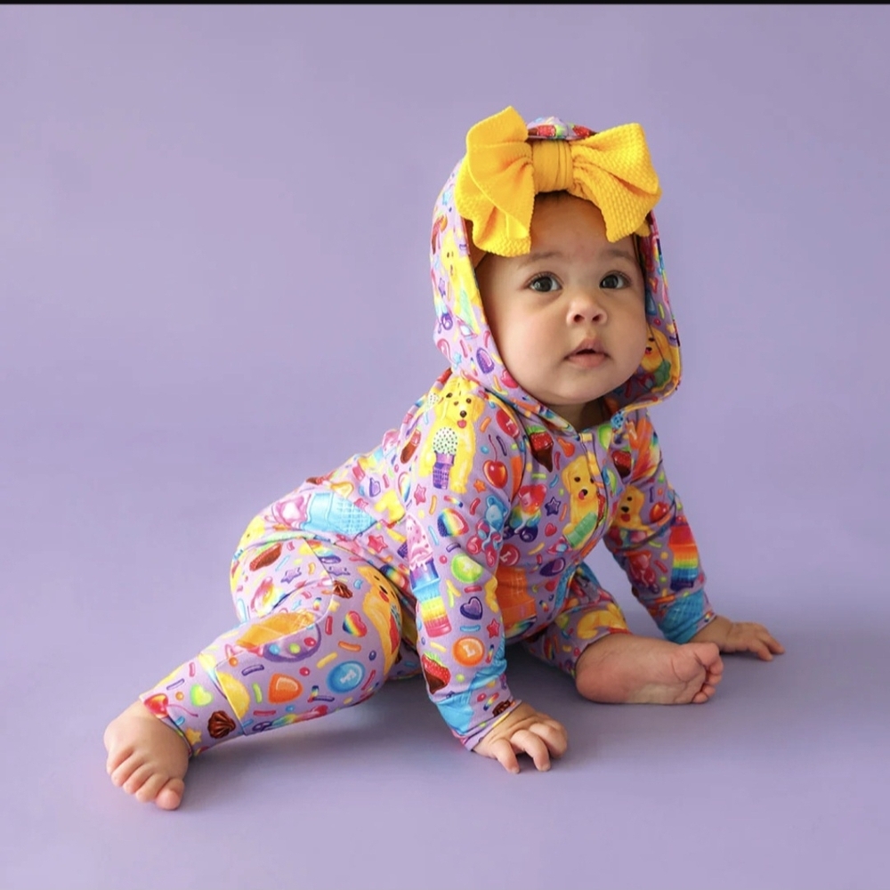 Posh Peanut Lisa Frank Casey & Caymus Hooded Romper 18-24 Months NIB